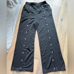 T by Alexander Wang wide leg track pants